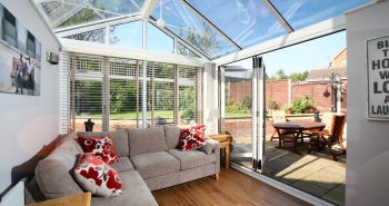 Osborn Windows modern conservatory with a glass roof